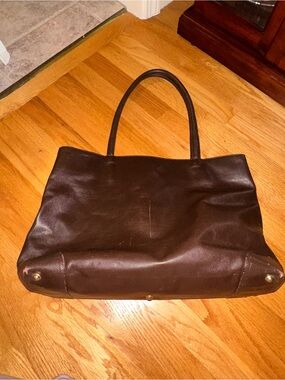 Bottega Brown Leather Tote Bag